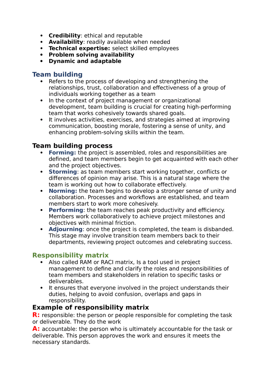 Project Management Lecture 6 Project Organization - Page 3