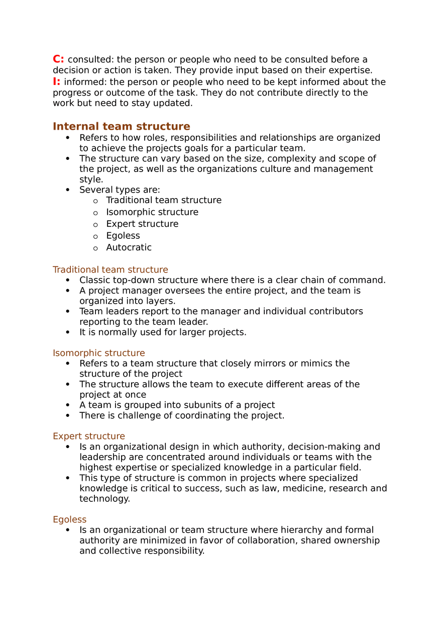 Project Management Lecture 6 Project Organization - Page 4
