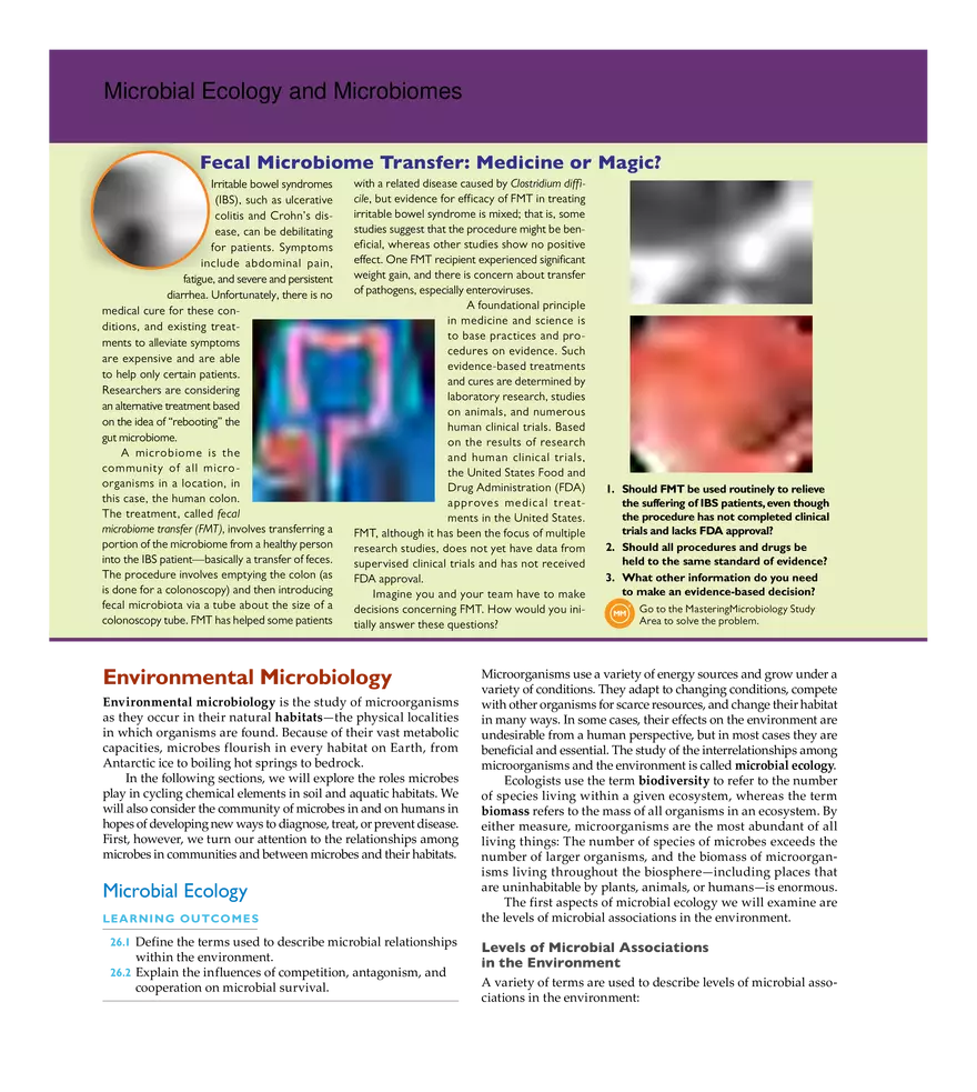 Microbial Ecology and Microbiomes - Page 1