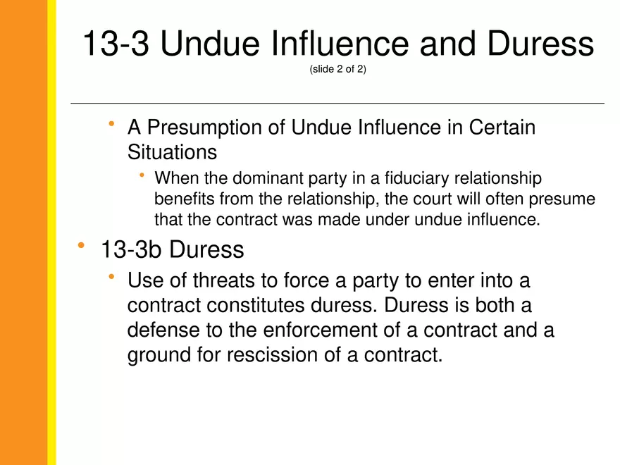 13-3 Undue Inﬂuence and Duress - Page 2