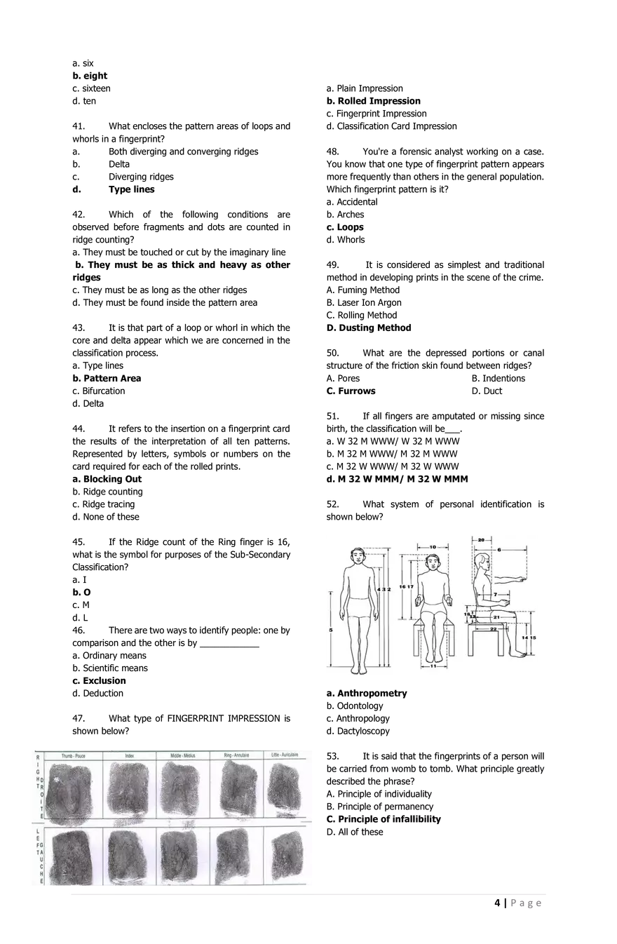 Exam Trial on Forensic Science - Page 4