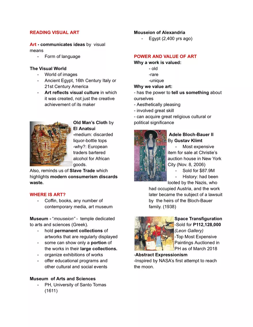 Reading Visual Art - Page 1