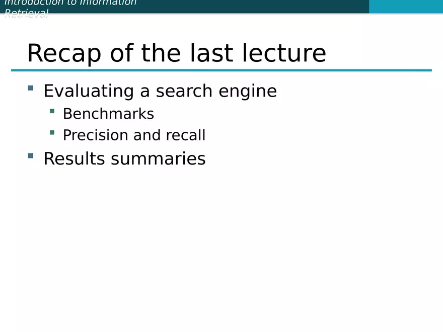 Introduction to Information Retrieval - Page 2