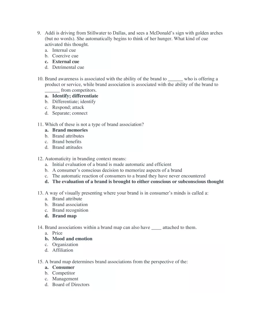 Marketing Exam 2 Study Guide - Page 2