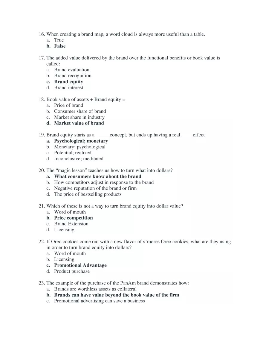 Marketing Exam 2 Study Guide - Page 3