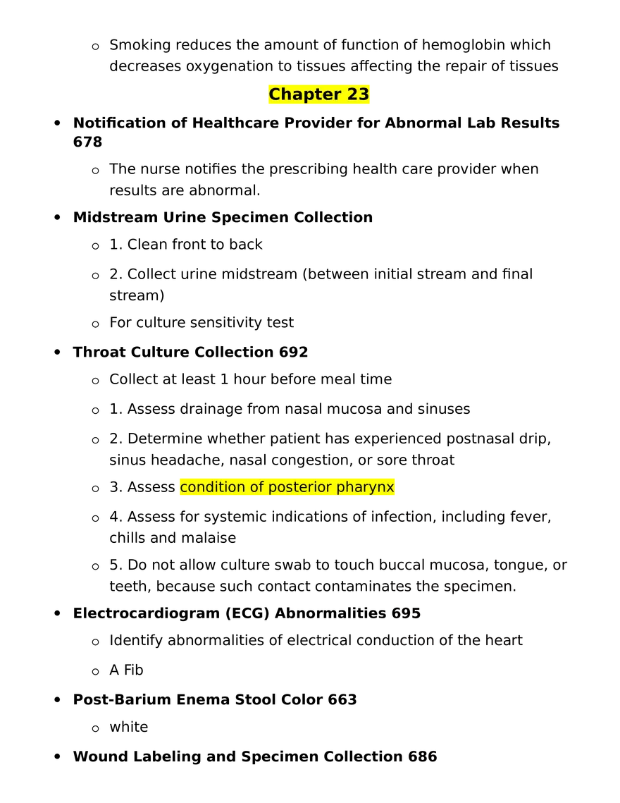 Med Surg Final Exam Study Guide - Page 8