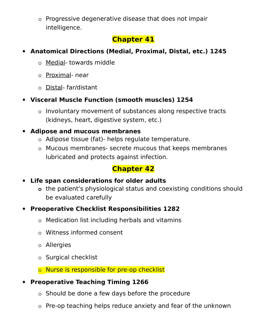 Med Surg Final Exam Study Guide - Page 12