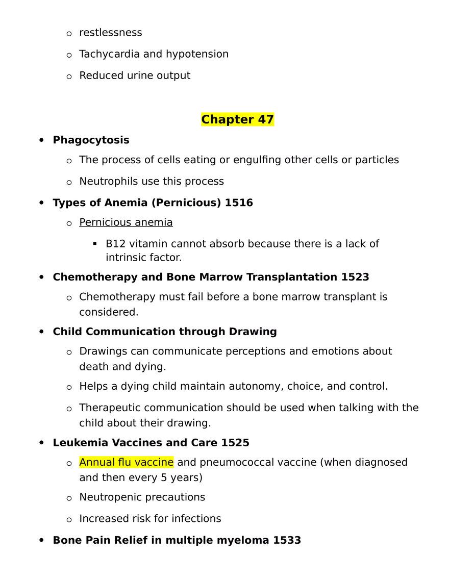 Med Surg Final Exam Study Guide - Page 3