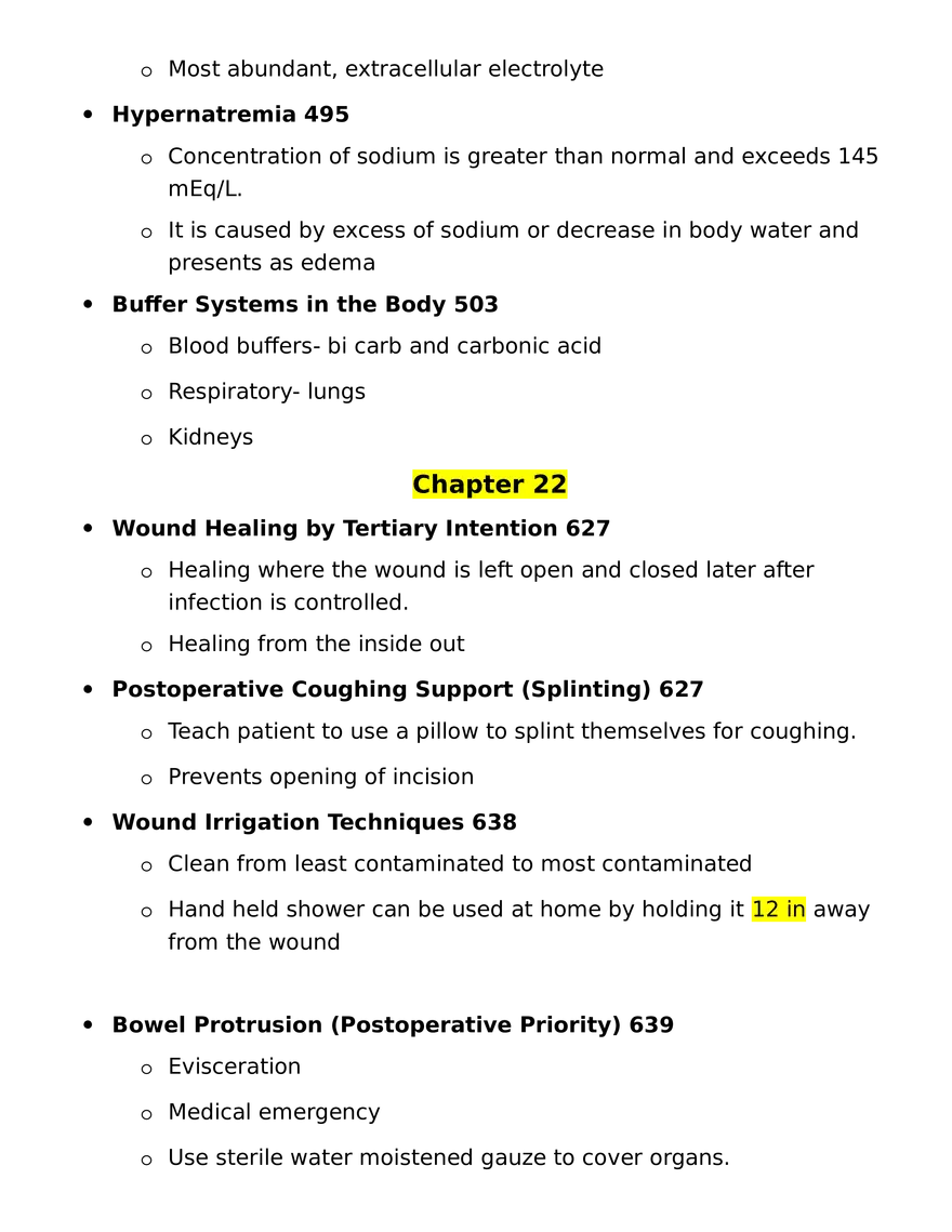 Med Surg Final Exam Study Guide - Page 6