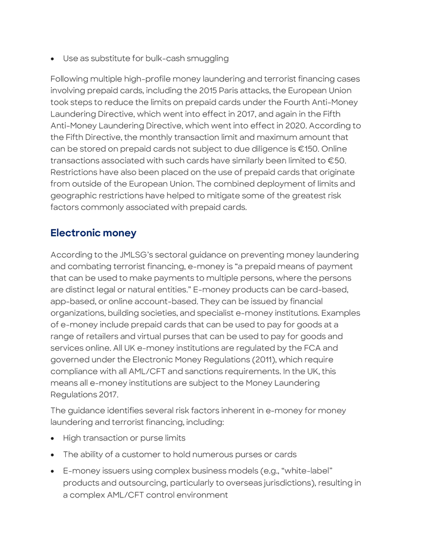 Risk Associated with New Payment Products and Services - Page 5