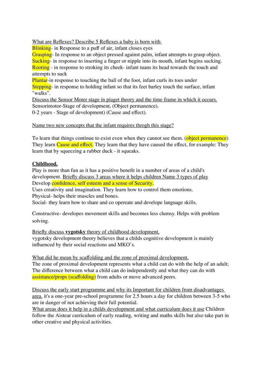 Human Growth and Development questions and Answers - Page 2