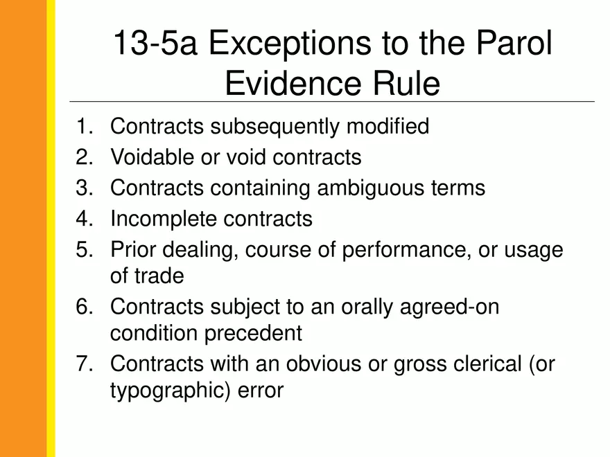 13-5 The Parol Evidence Rule - Page 2