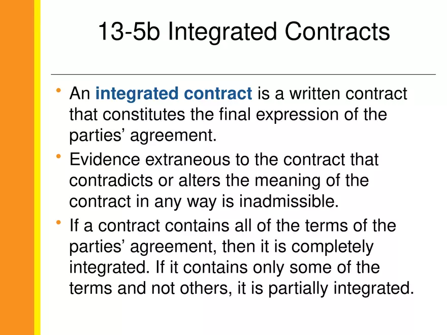 13-5 The Parol Evidence Rule - Page 3