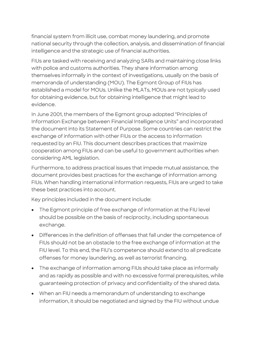 AML-CFT Cooperation between Countries - Page 6