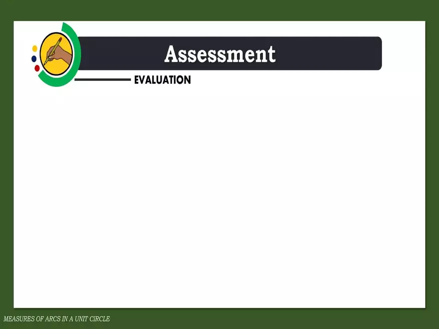 Angles in a Unit Circle - Page 19