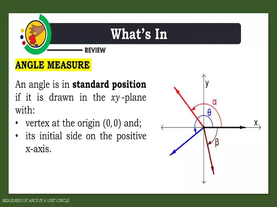 Angles in a Unit Circle - Page 25