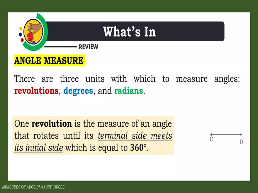 Angles in a Unit Circle - Page 26