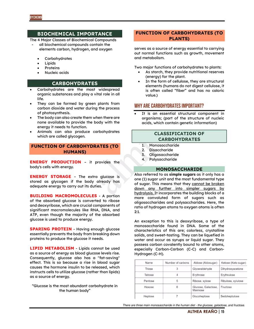 Introduction To Biochemistry: Lesson 1 - Page 7