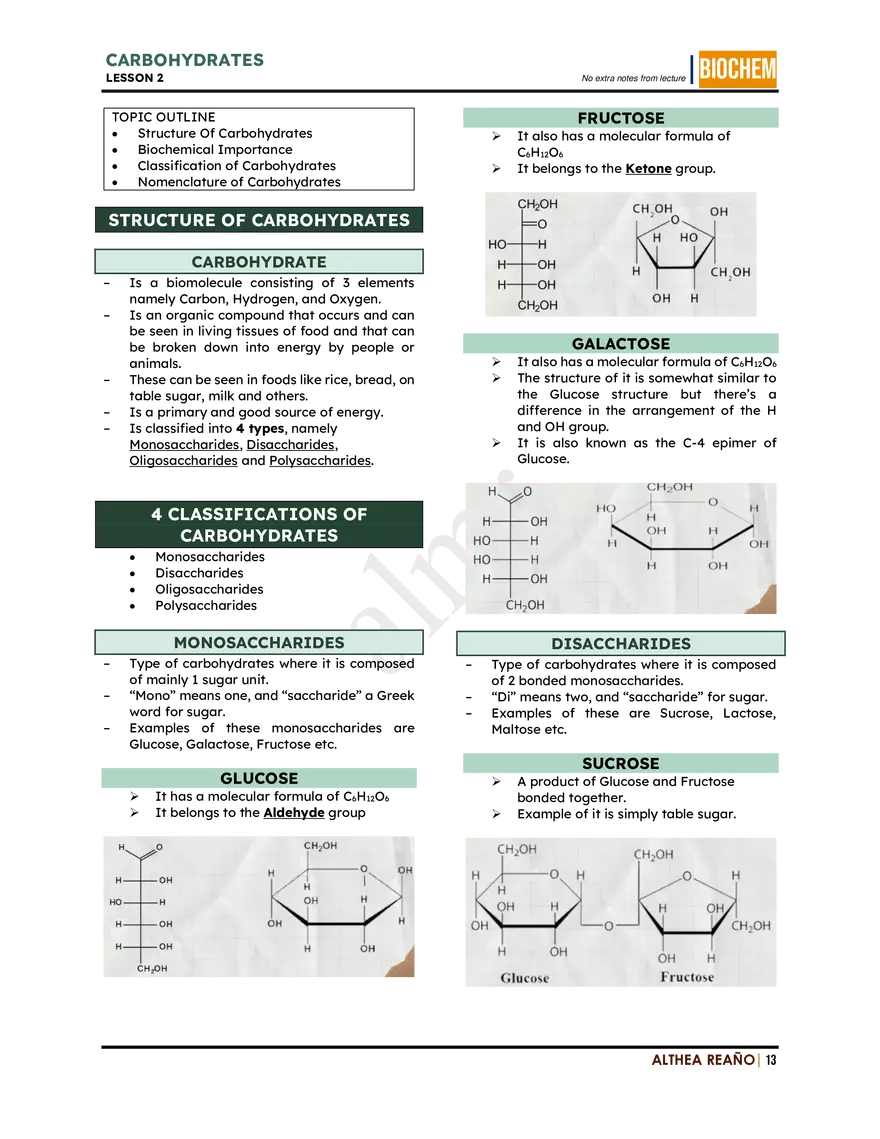 Introduction To Biochemistry: Lesson 1 - Page 5