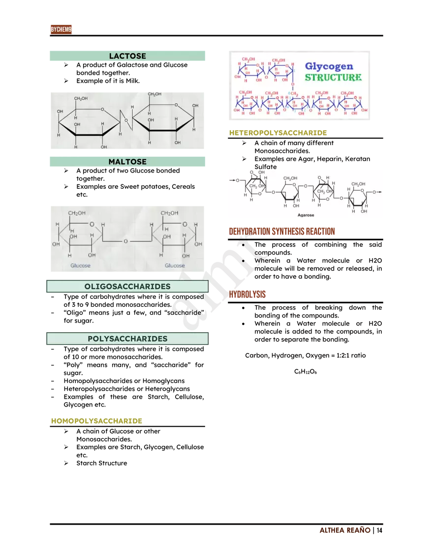 Introduction To Biochemistry: Lesson 1 - Page 6