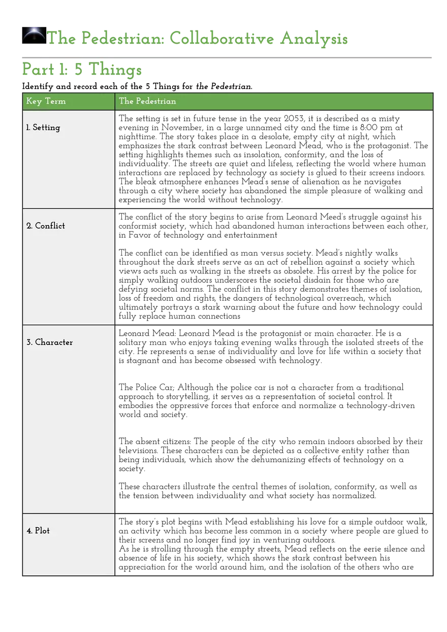 The Pedestrian Collaborative Analysis - Page 1