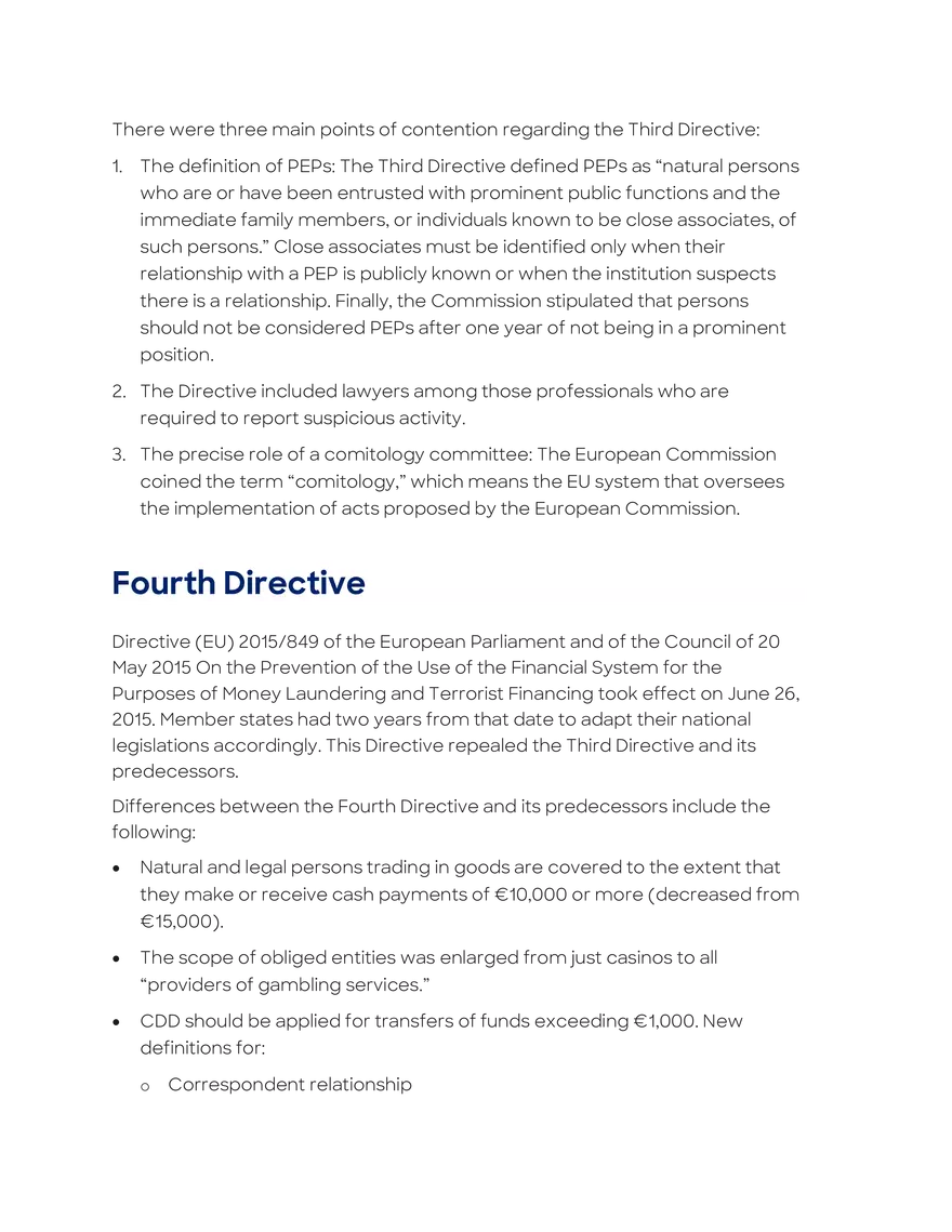 European Union Directives on Money Laundering - Page 7