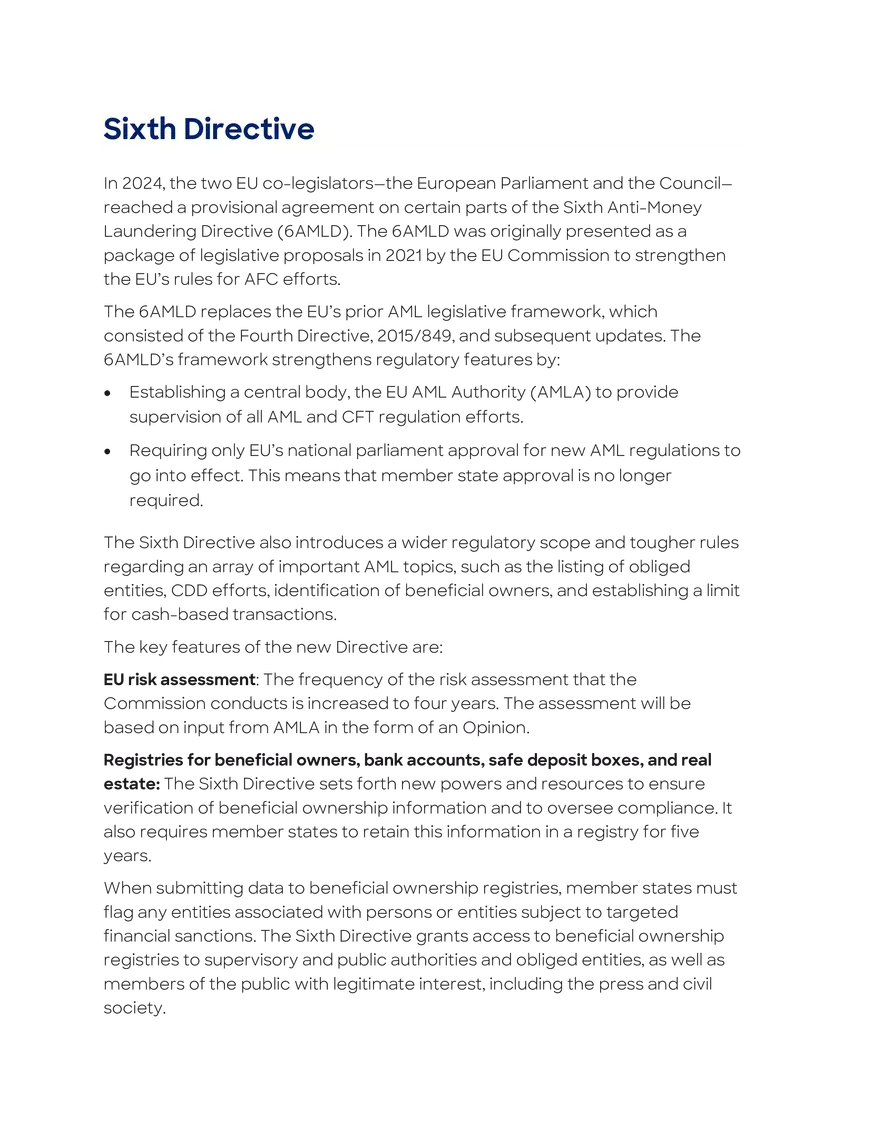 European Union Directives on Money Laundering - Page 12