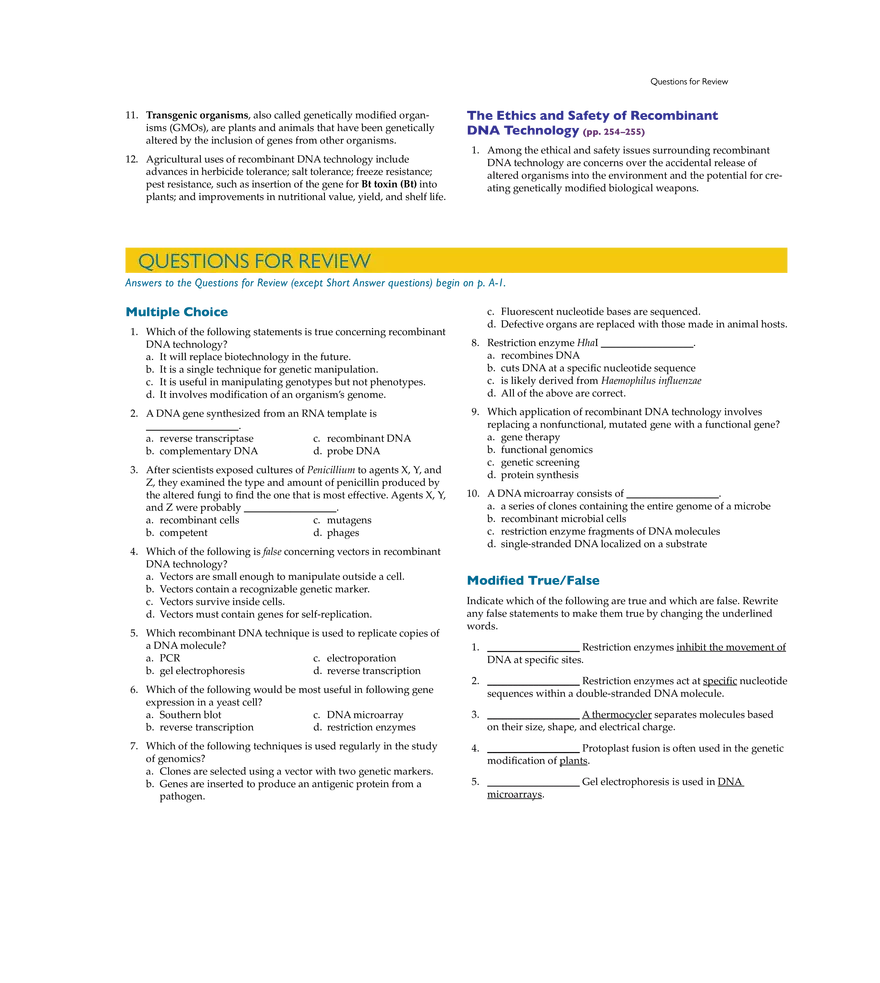 Recombinant DNA Technology - Page 12