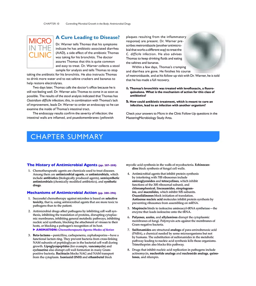 Controlling Microbial Growth in the Body Antimicrobial Drugs - Page 23