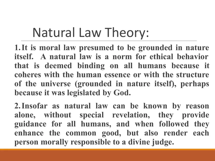 Natural Law Theory - Page 1