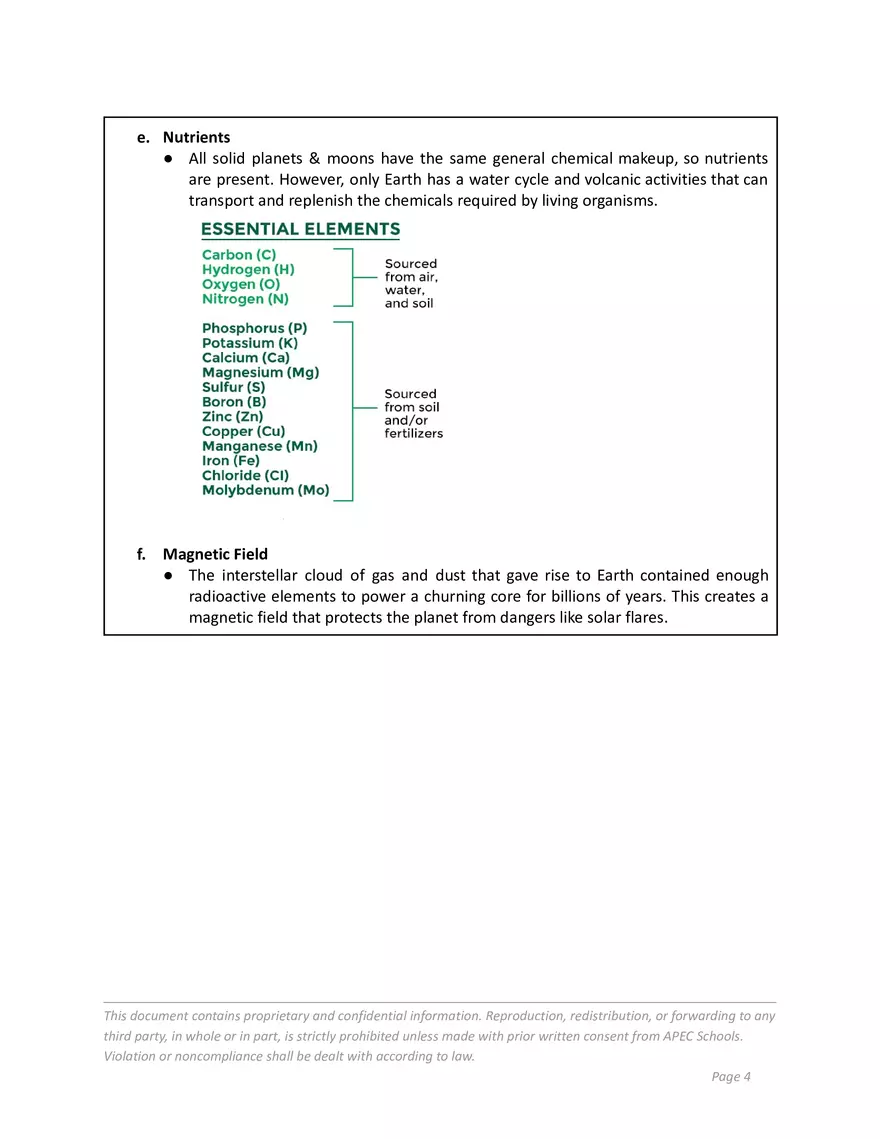 How Does Earth Support Life - Page 4