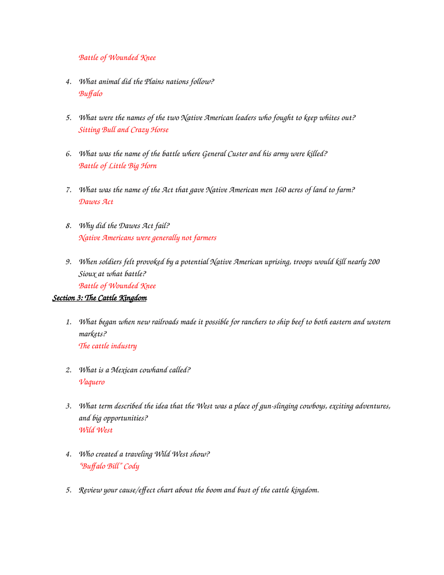 Chapter 17 The West Transformed Study Guide - Page 2