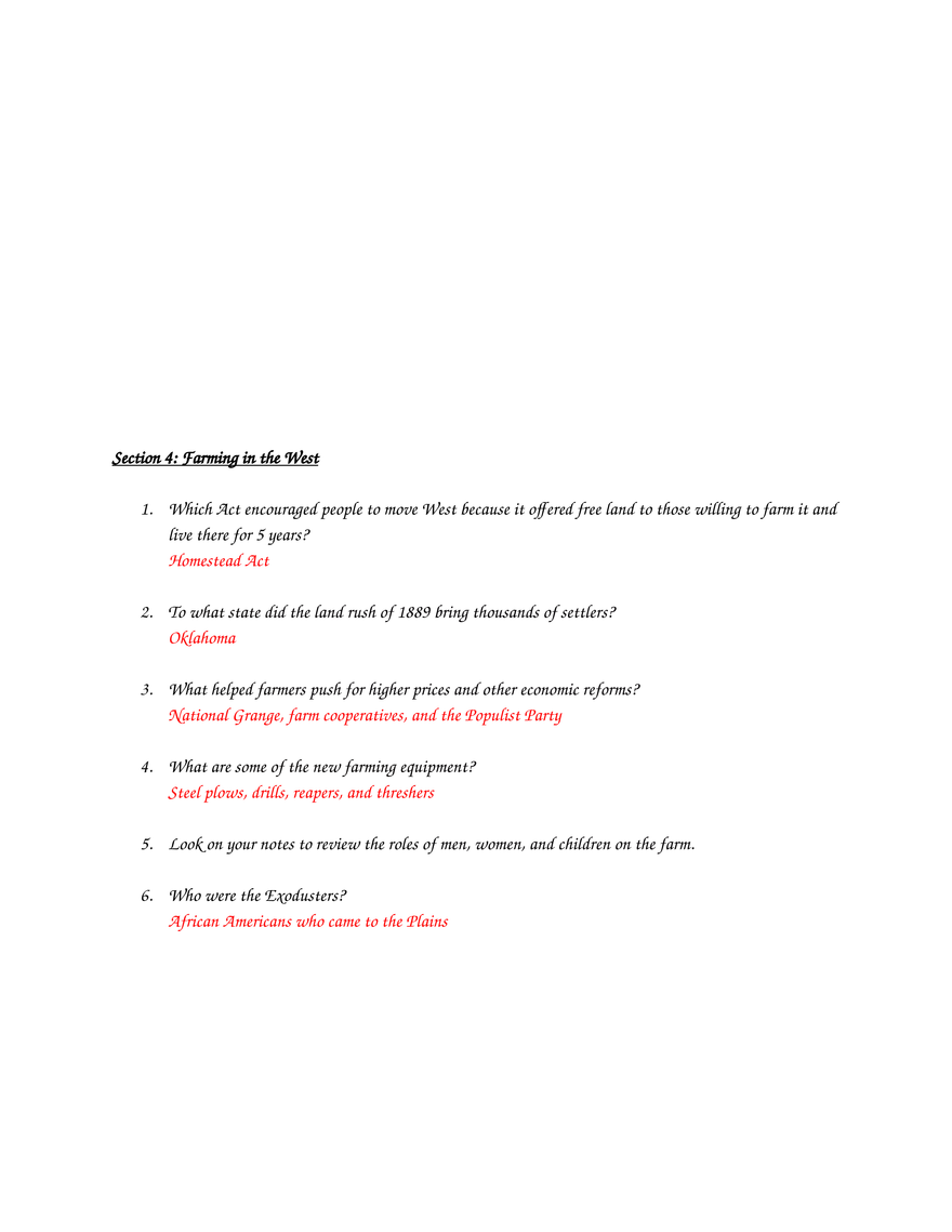 Chapter 17 The West Transformed Study Guide - Page 3