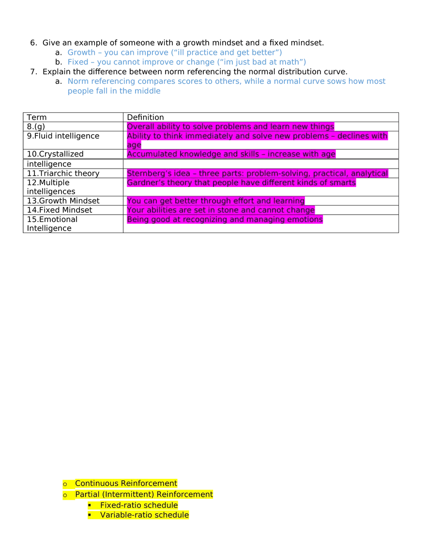 Unit 2.3 Testing and Individual Diﬀerences - Page 2