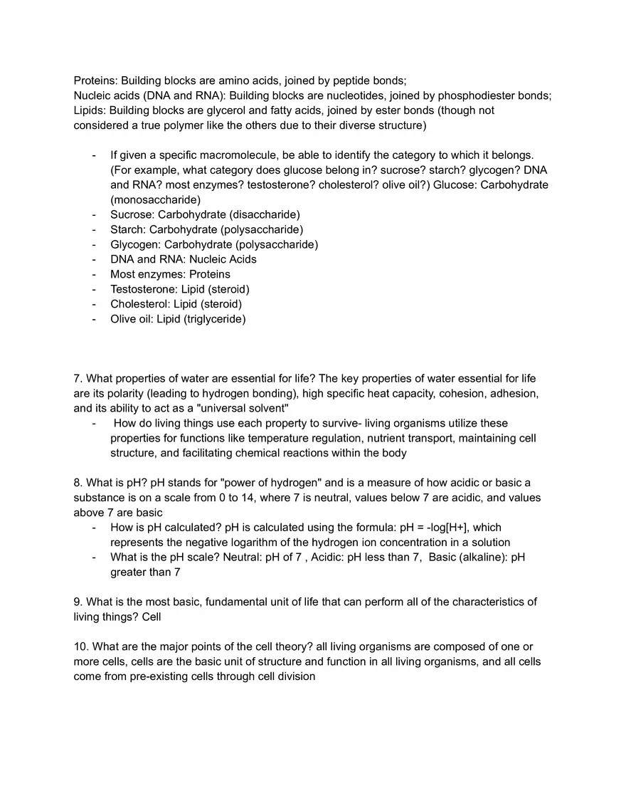 Bio Final Exam Study Guide - Page 2