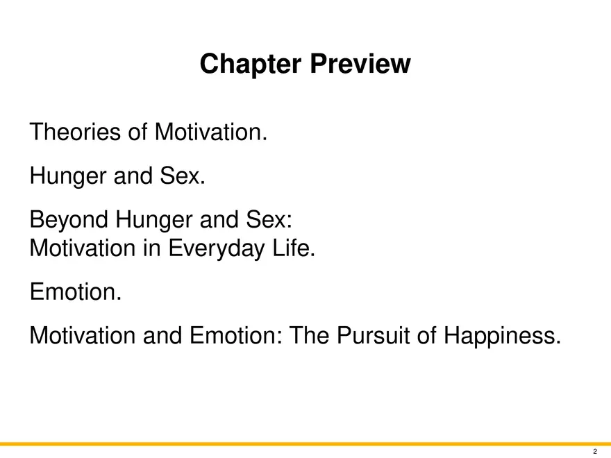 Chapter 9 Motivation and Emotion - Page 2