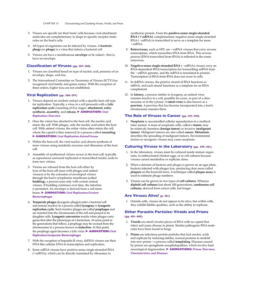 Characterizing and Classifying Viruses, Viroids, and Prions - Page 18