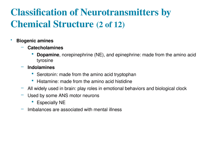 11.9 Neurotransmitters - Page 13