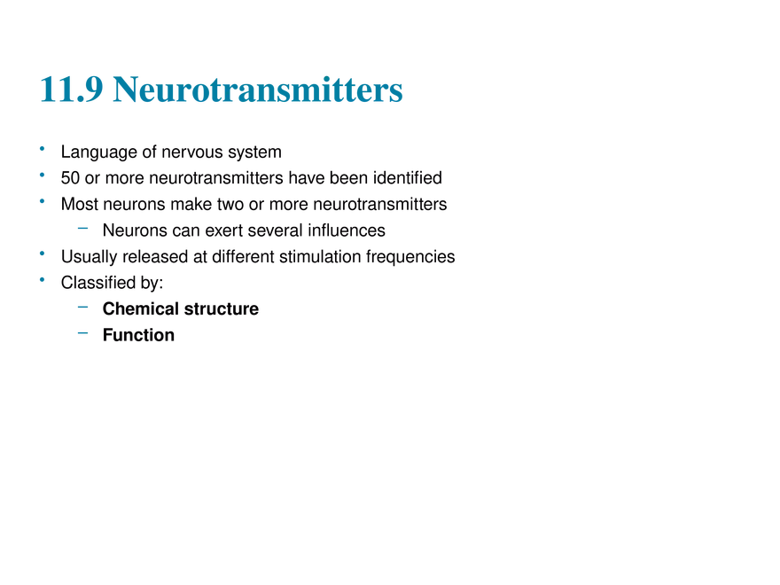 11.9 Neurotransmitters - Page 1