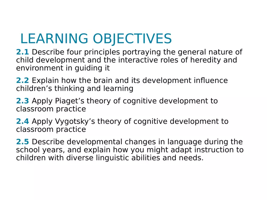 Chapter 2 Cognitive and Linguistic Development - Page 2