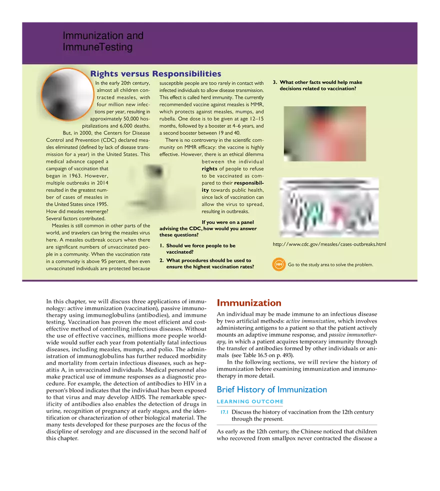 Immunization and Immune Testing - Page 1