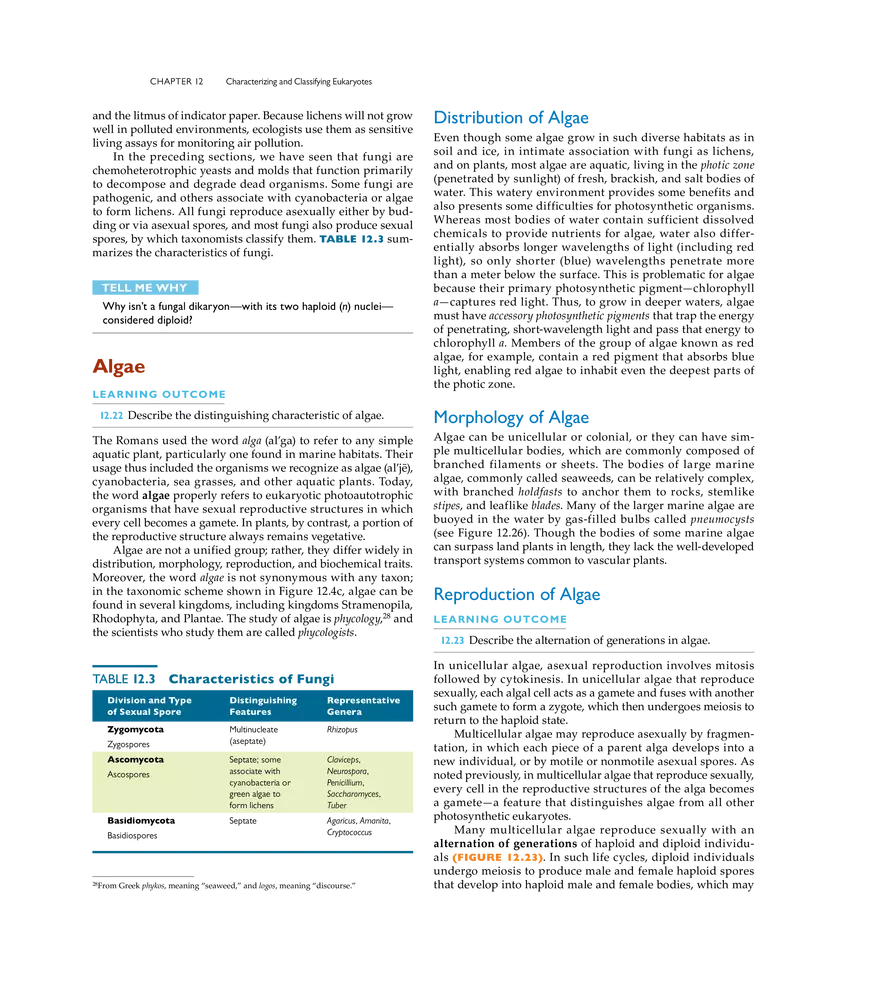 Characterizing and Classifying Eukaryotes - Page 12