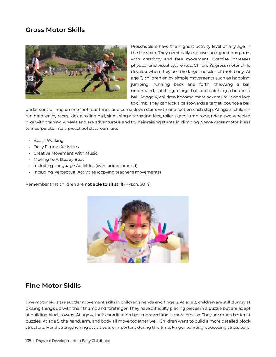 Physical Development in Early Childhood - Page 4