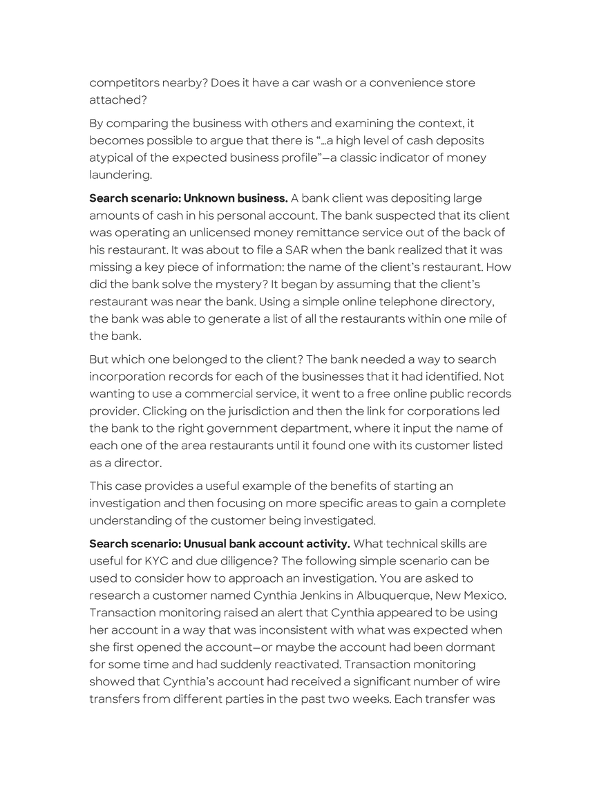 Investigations Initiated by the Financial Organization - Page 8