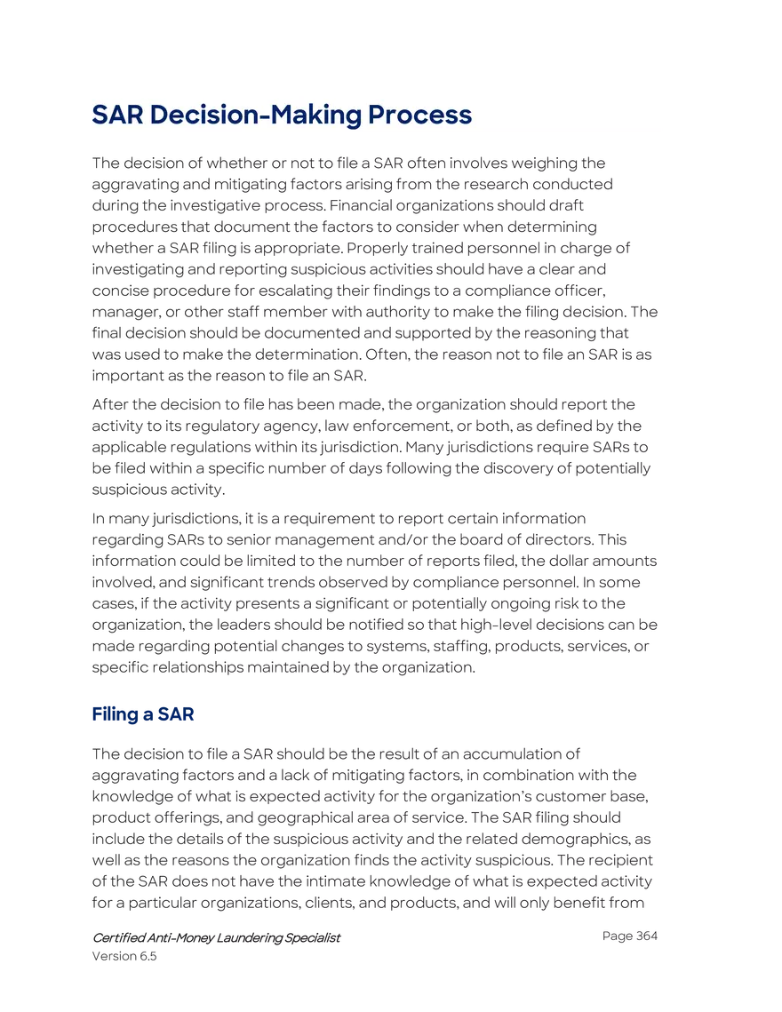 Investigations Initiated by the Financial Organization - Page 12