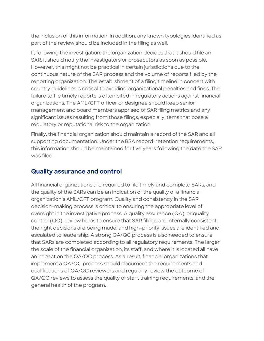 Investigations Initiated by the Financial Organization - Page 14