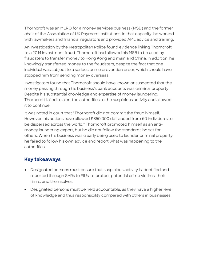 Investigations Initiated by the Financial Organization - Page 16