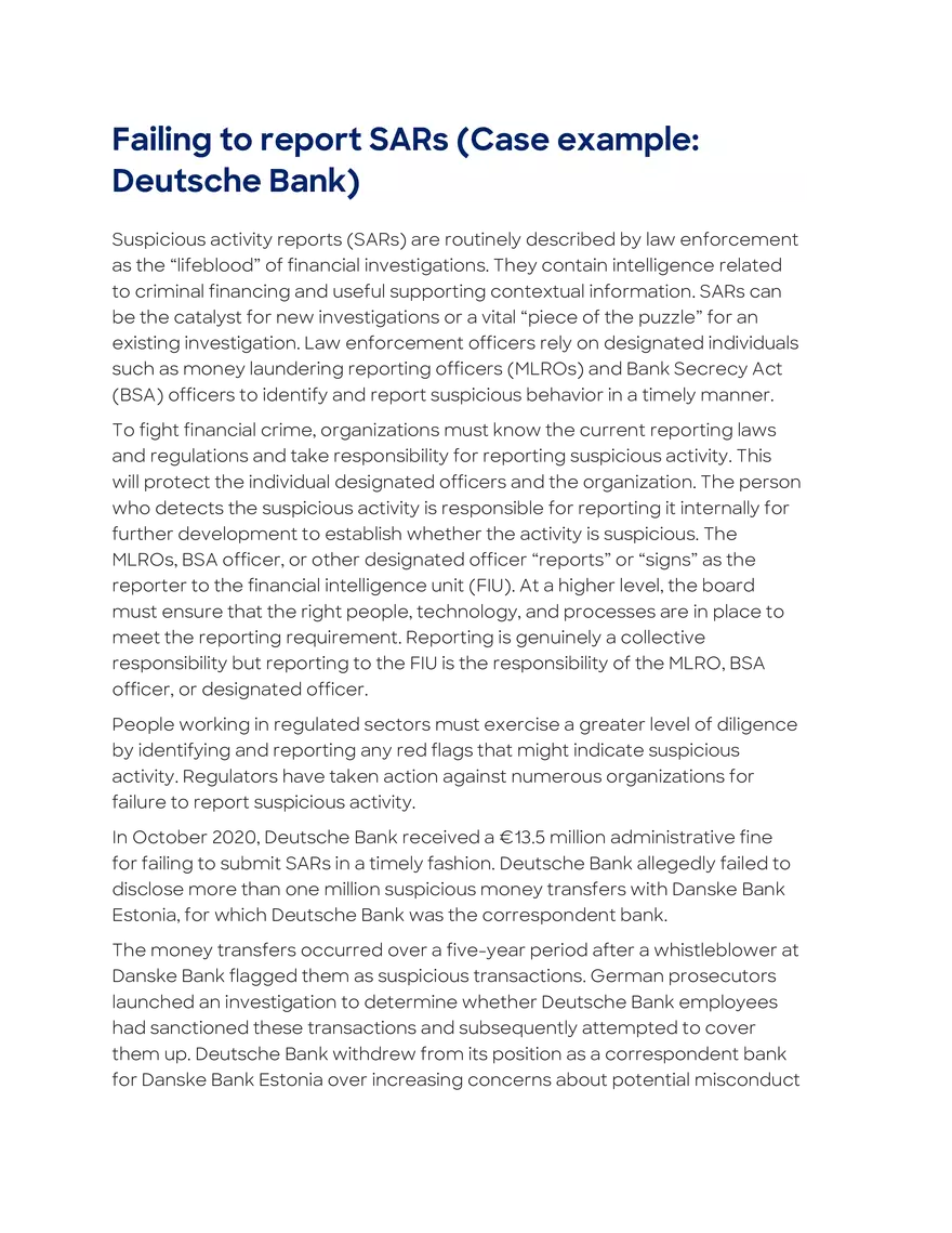 Investigations Initiated by the Financial Organization - Page 17