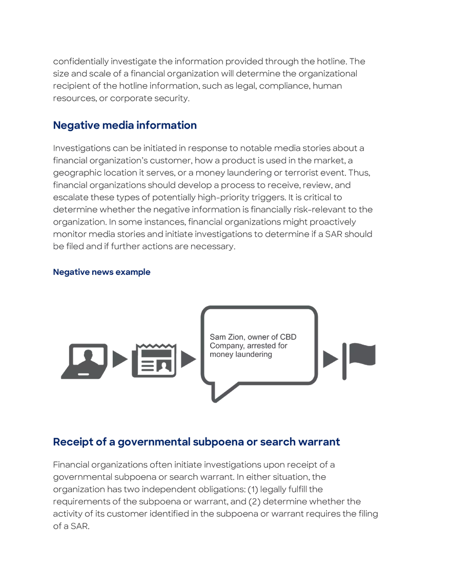 Investigations Initiated by the Financial Organization - Page 20