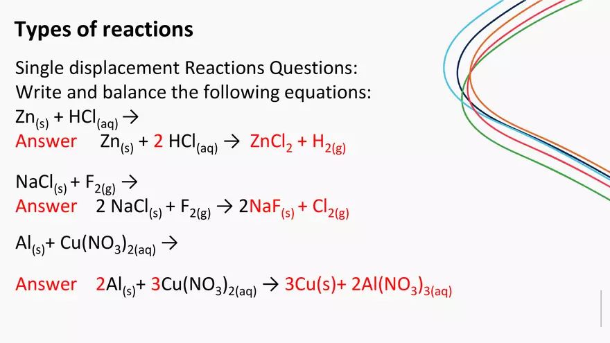 Reactions and Reaction Types - Page 13